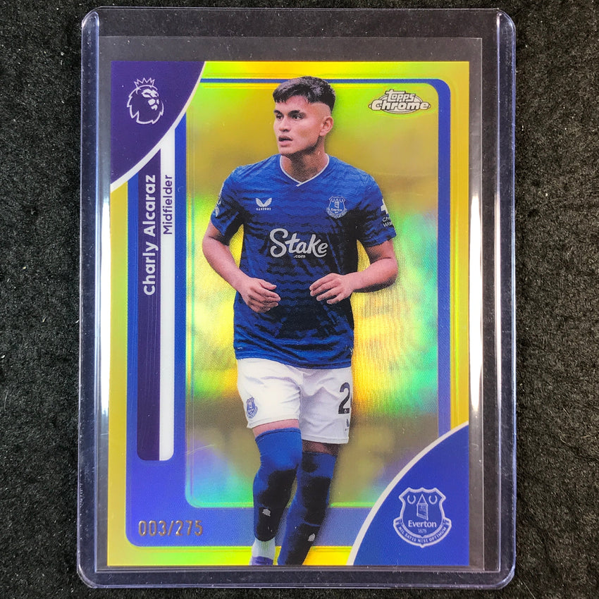2026 Topps Chrome Premier League EPL CHARLY ALCARAZ Yellow /275 #81