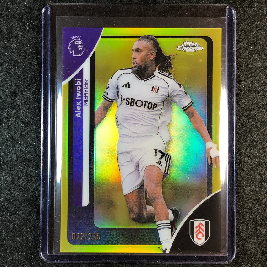 2026 Topps Chrome Premier League EPL ALEX IWOBI Yellow /275 #94