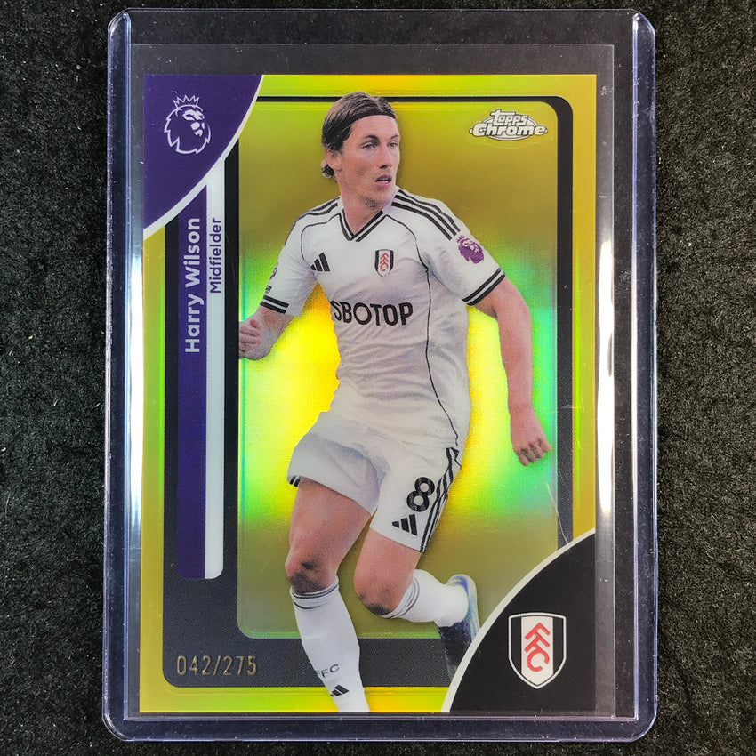 2026 Topps Chrome Premier League EPL HARRY WILSON Yellow /275 #97