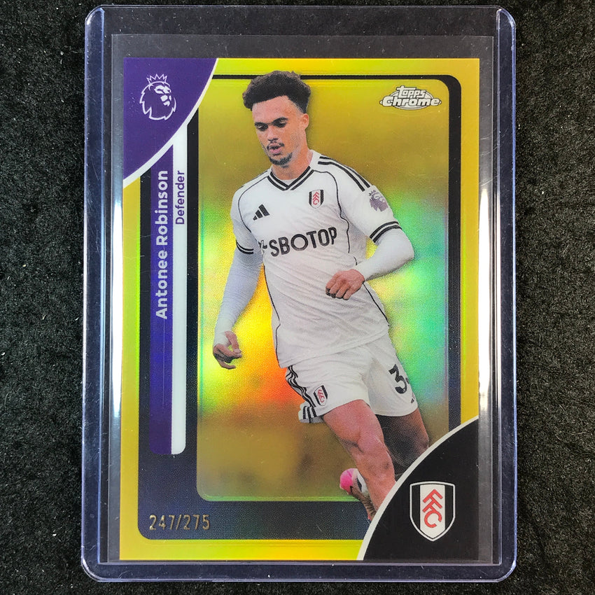 2026 Topps Chrome Premier League EPL ANTONEE ROBINSON Yellow /275 #100