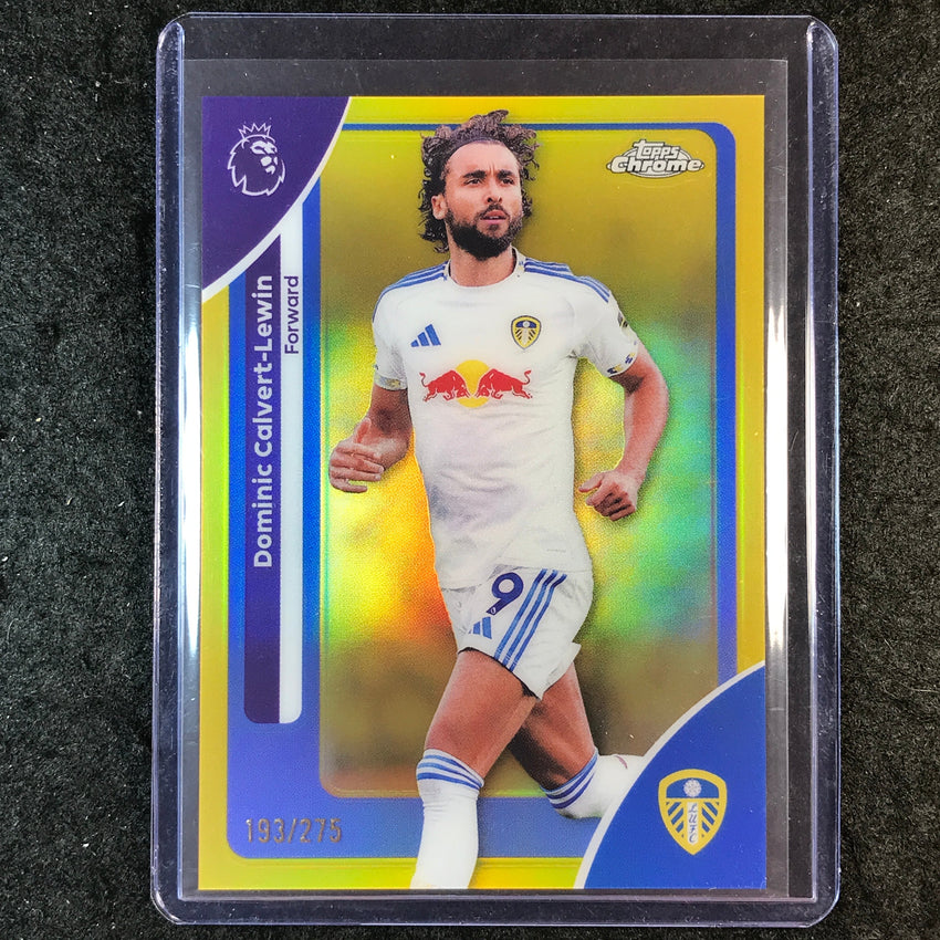 2026 Topps Chrome Premier League EPL DOMINIC CALVERT-LEWIN Yellow /275 #104