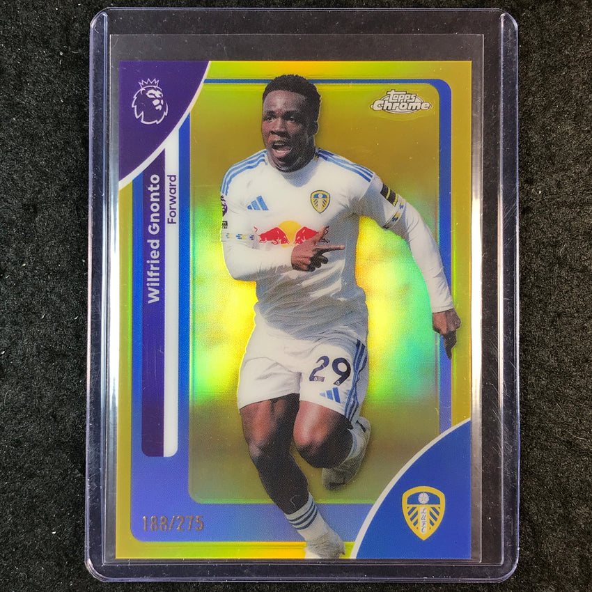 2026 Topps Chrome Premier League EPL WILFRIED GNONTO Yellow /275 #106