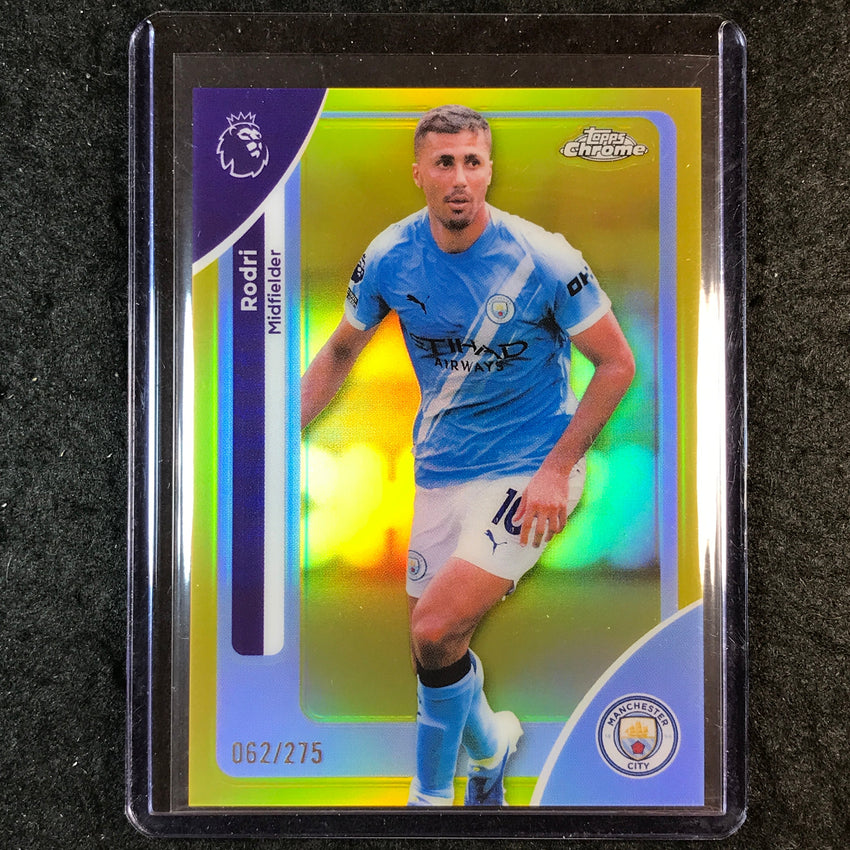 2026 Topps Chrome Premier League EPL RODRI Yellow /275 #127