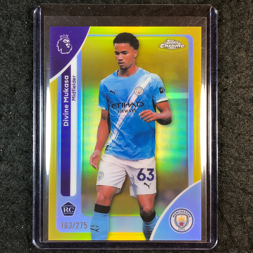 2026 Topps Chrome Premier League EPL DIVINE MUKASA Rookie Yellow /275 #128