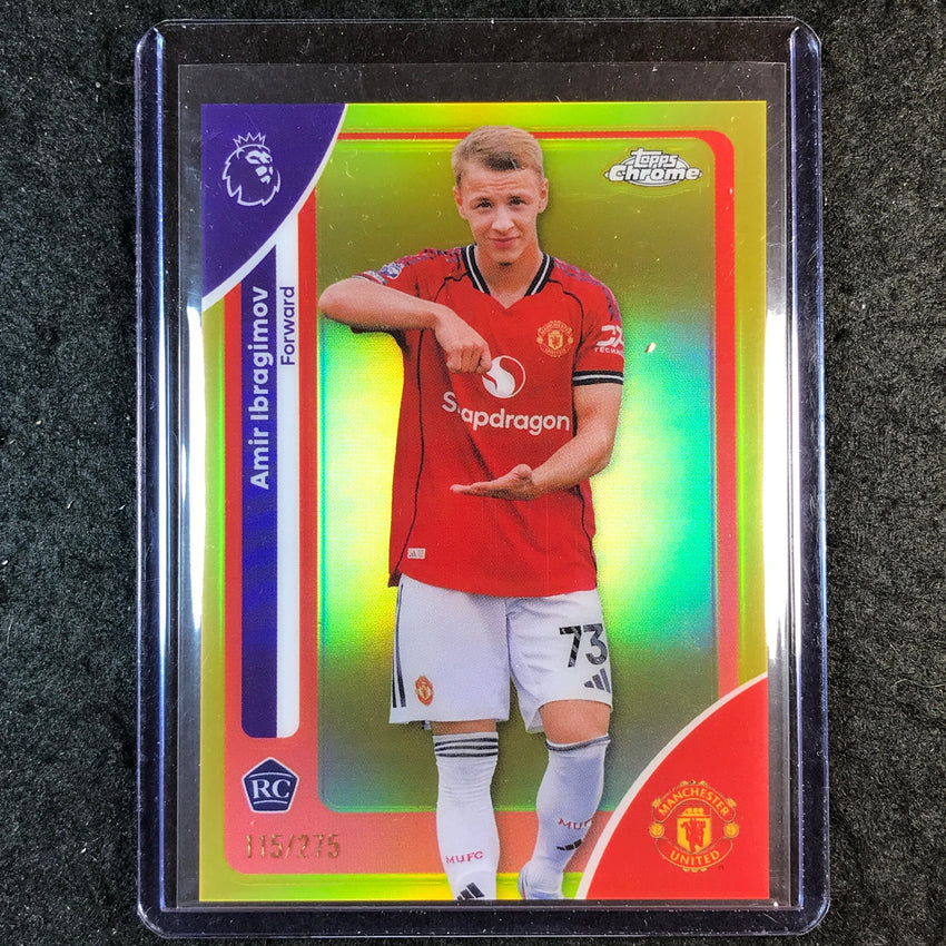 2026 Topps Chrome Premier League EPL AMIR IBRAGIMOV Rookie Yellow /275 #132