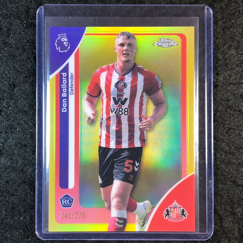 2026 Topps Chrome Premier League EPL DAN BALLARD Rookie Yellow /275 #165