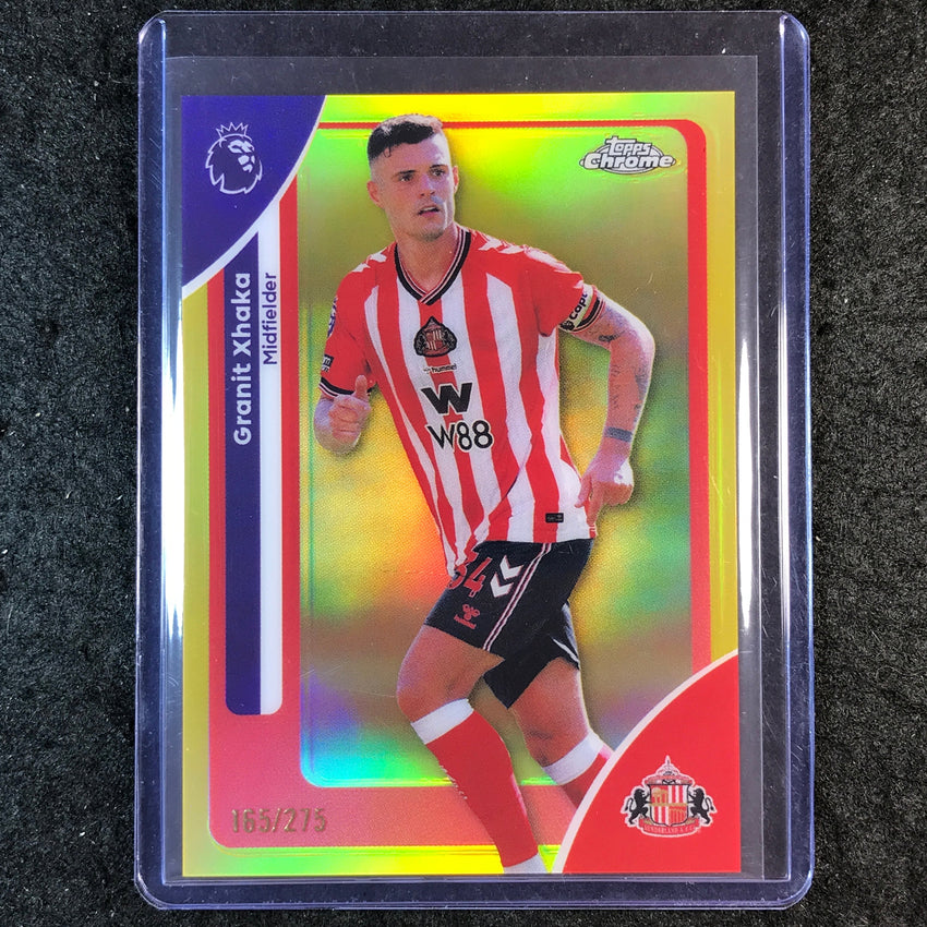 2026 Topps Chrome Premier League EPL GRANIT XHAKA Yellow /275 #169