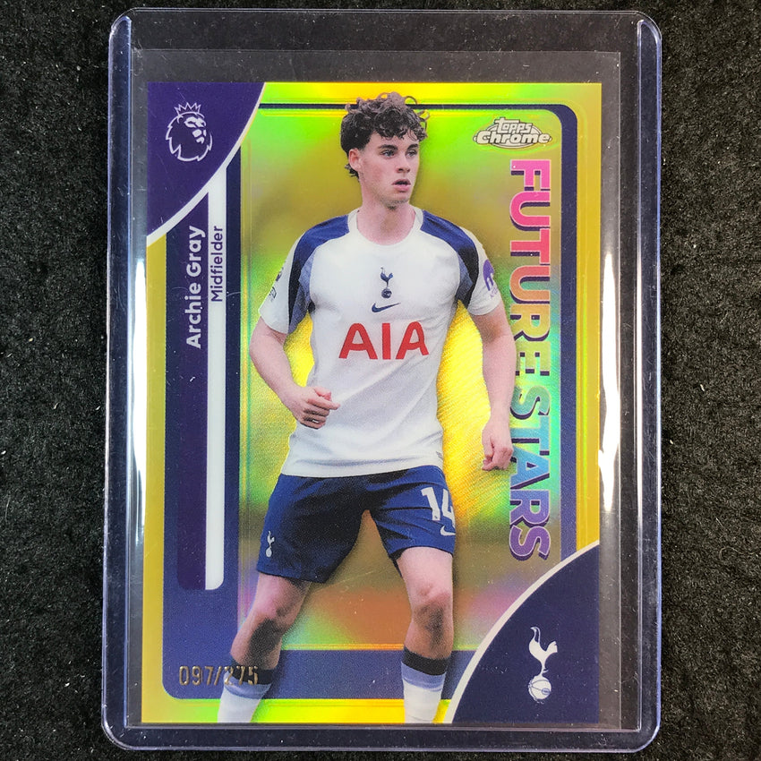 2026 Topps Chrome Premier League EPL ARCHIE GRAY Future Stars Yellow /275 #179