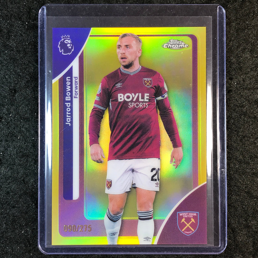 2026 Topps Chrome Premier League EPL JARROD BOWEN Yellow /275 #182