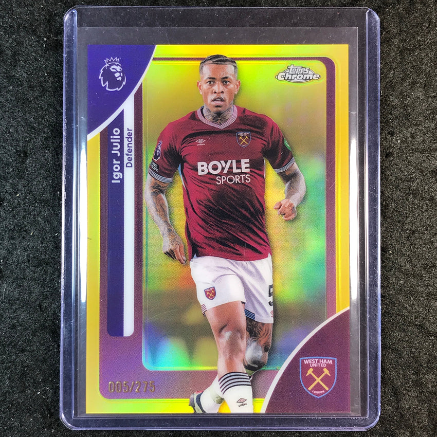 2026 Topps Chrome Premier League EPL IGOR JULIO Yellow /275 #184