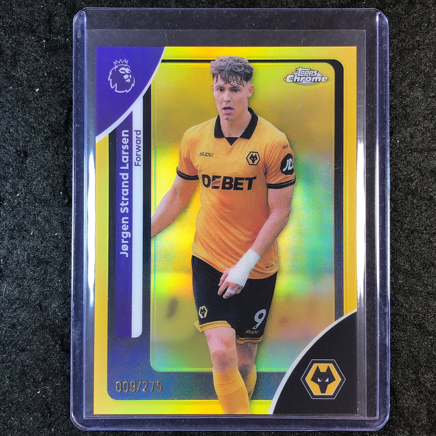 2026 Topps Chrome Premier League EPL JORGEN STRAND LARSEN Yellow /275 #193