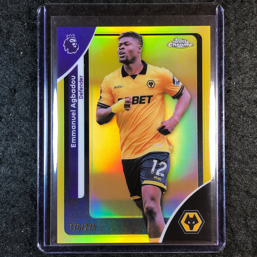 2026 Topps Chrome Premier League EPL EMMANUEL AGBADOU Yellow /275 #198