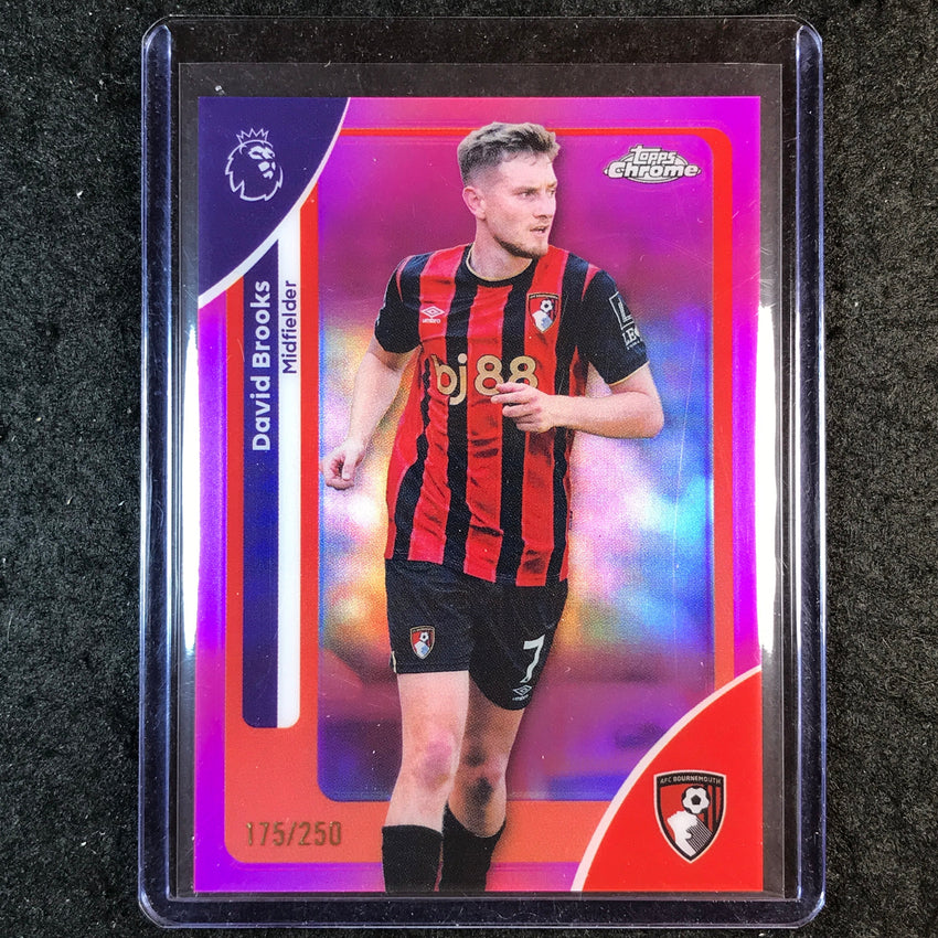 2026 Topps Chrome Premier League EPL DAVID BROOKS Pink /250 #4