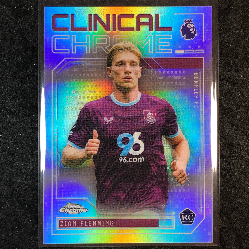 2026 Topps Chrome Premier League EPL ZIAN FLEMMING Clinical Chrome Rookie #CC-30