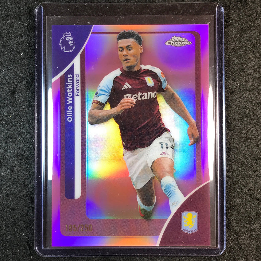 2026 Topps Chrome Premier League EPL OLLIE WATKINS Pink /250 #23