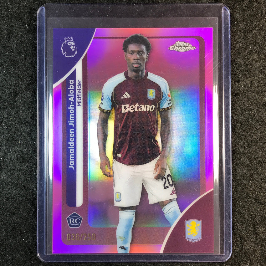 2026 Topps Chrome Premier League EPL JAMALDEEN JIMOH-ALOBA Rookie Pink /250 #30