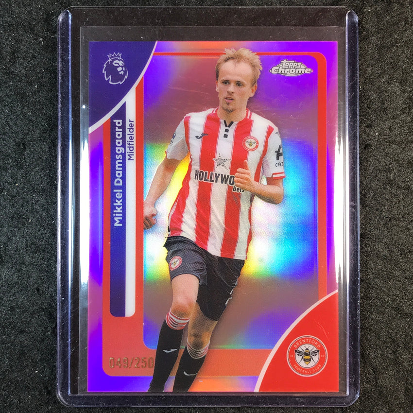 2026 Topps Chrome Premier League EPL MIKKEL DAMSGAARD Pink /250 #33