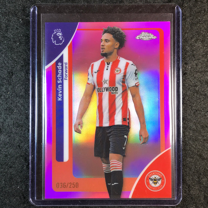 2026 Topps Chrome Premier League EPL KEVIN SCHADE Pink /250 #34