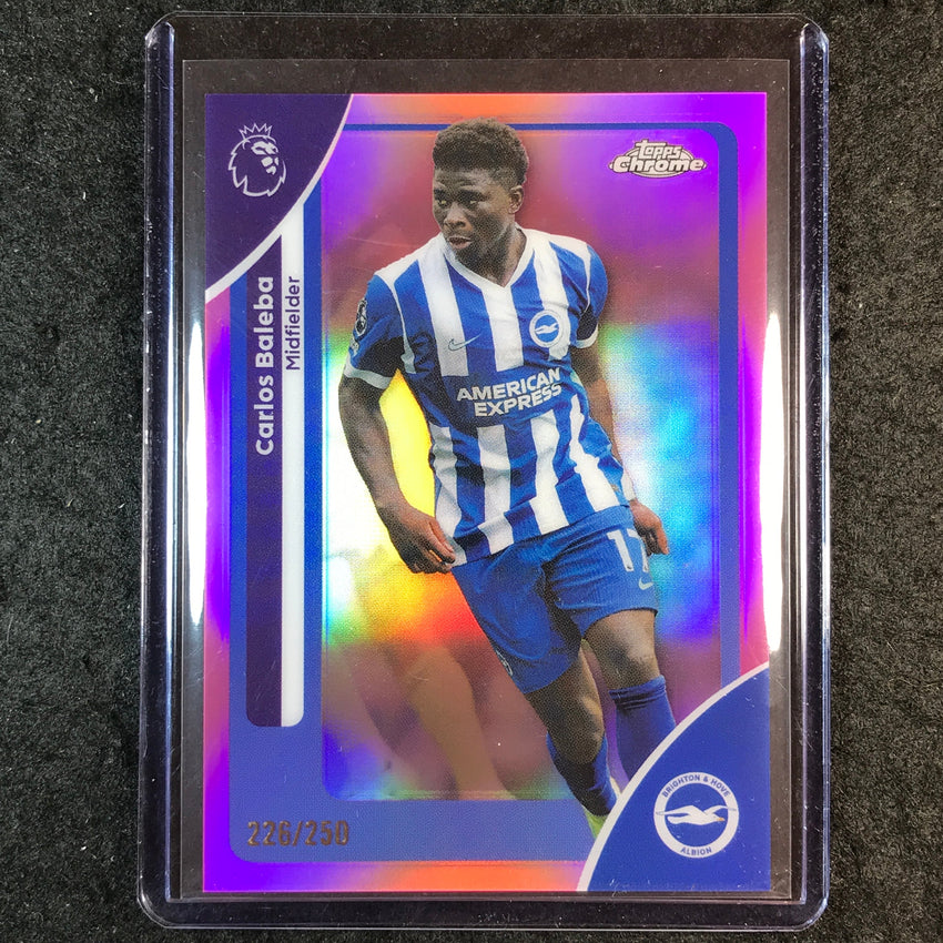 2026 Topps Chrome Premier League EPL CARLOS BALEBA Pink /250 #46