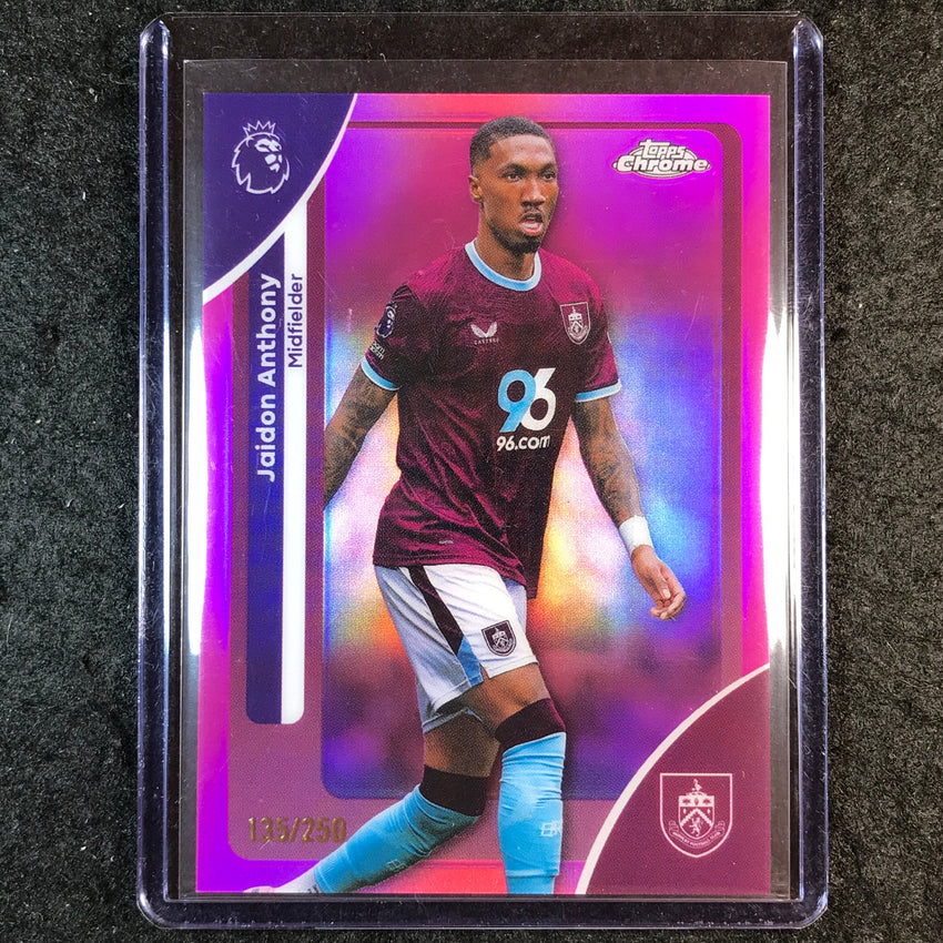 2026 Topps Chrome Premier League EPL JAIDON ANTHONY Pink /250 #54
