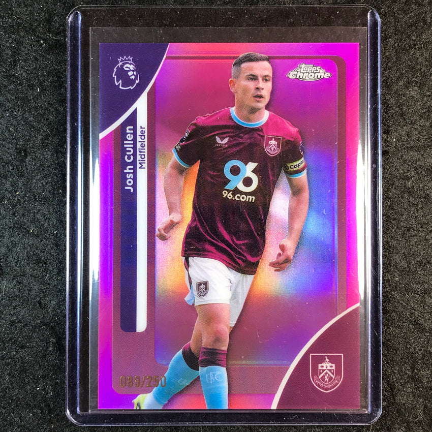 2026 Topps Chrome Premier League EPL JOSH CULLEN Pink /250 #56