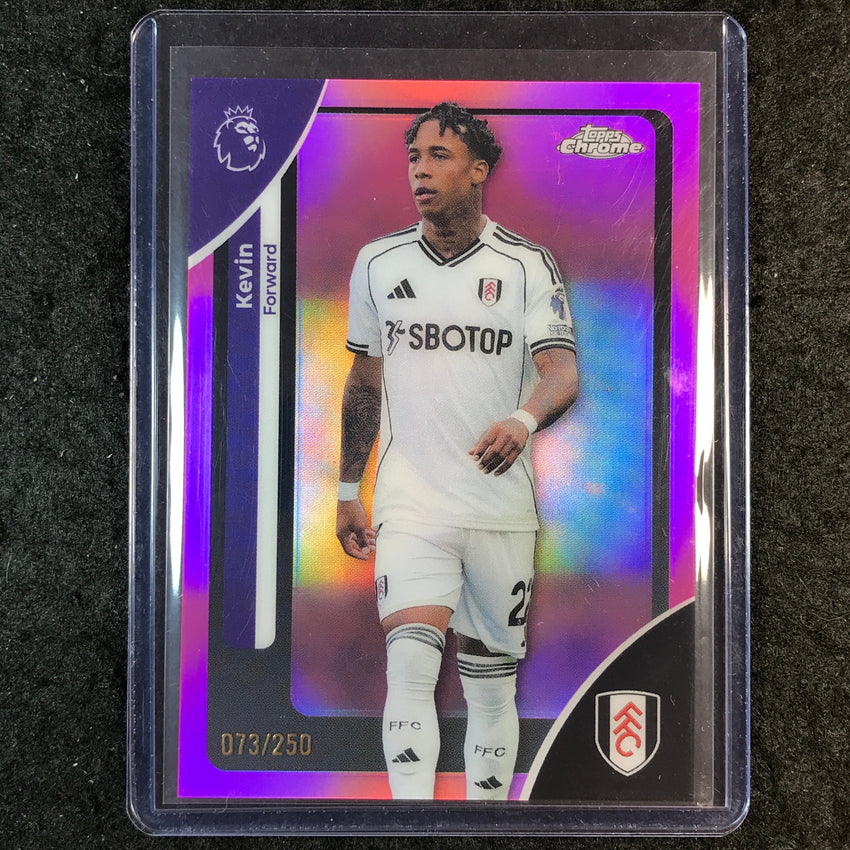 2026 Topps Chrome Premier League EPL KEVIN Pink /250 #99
