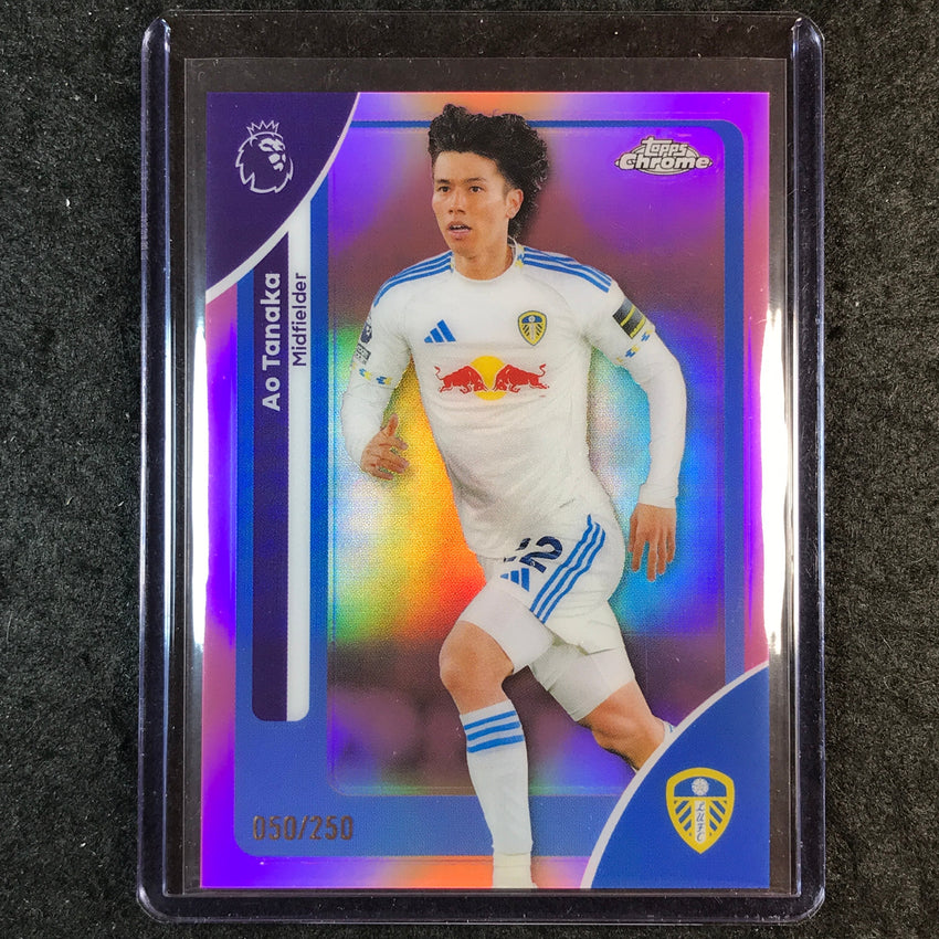 2026 Topps Chrome Premier League EPL AO TANAKA Pink /250 #107