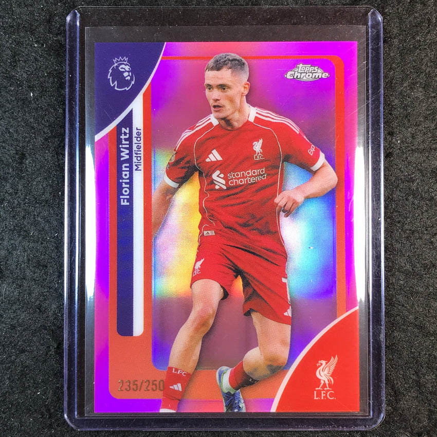 2026 Topps Chrome Premier League EPL FLORIAN WIRTZ Pink /250 #119