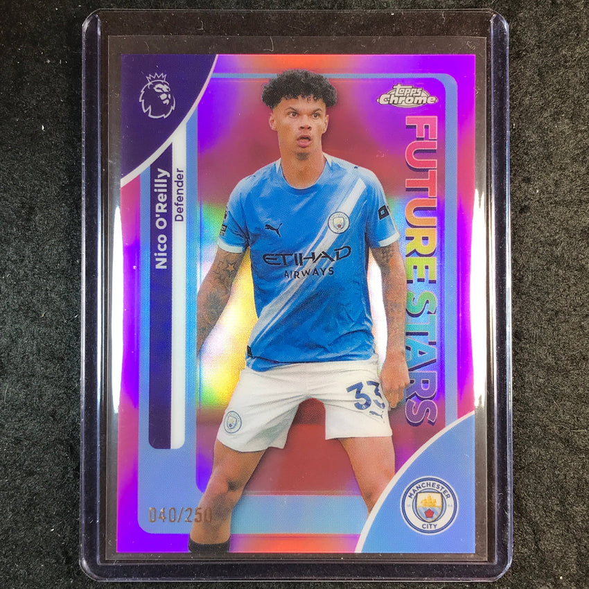 2026 Topps Chrome Premier League EPL NICO O'REILLY Future Stars Pink /250 #130