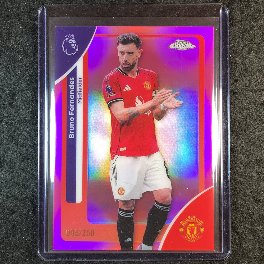 2026 Topps Chrome Premier League EPL BRUNO FERNANDES Pink /250 #135