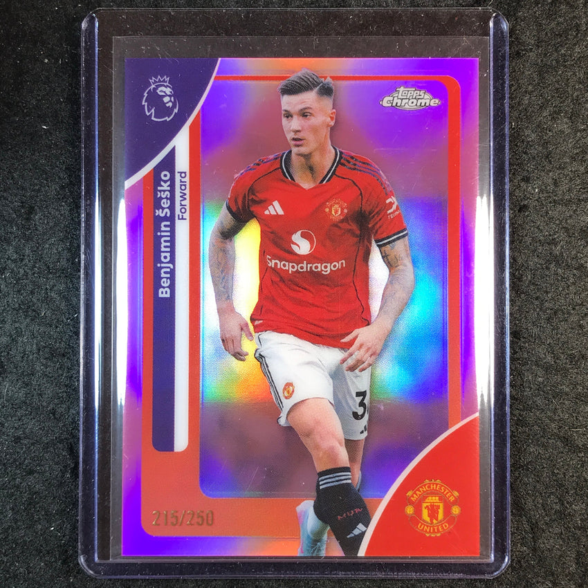 2026 Topps Chrome Premier League EPL BENJAMIN SESKO Pink /250 #137