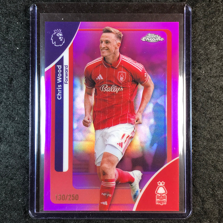 2026 Topps Chrome Premier League EPL CHRIS WOOD Pink /250 #158