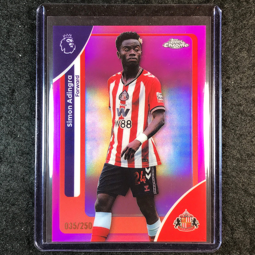 2026 Topps Chrome Premier League EPL SIMON ADINGRA Pink /250 #168