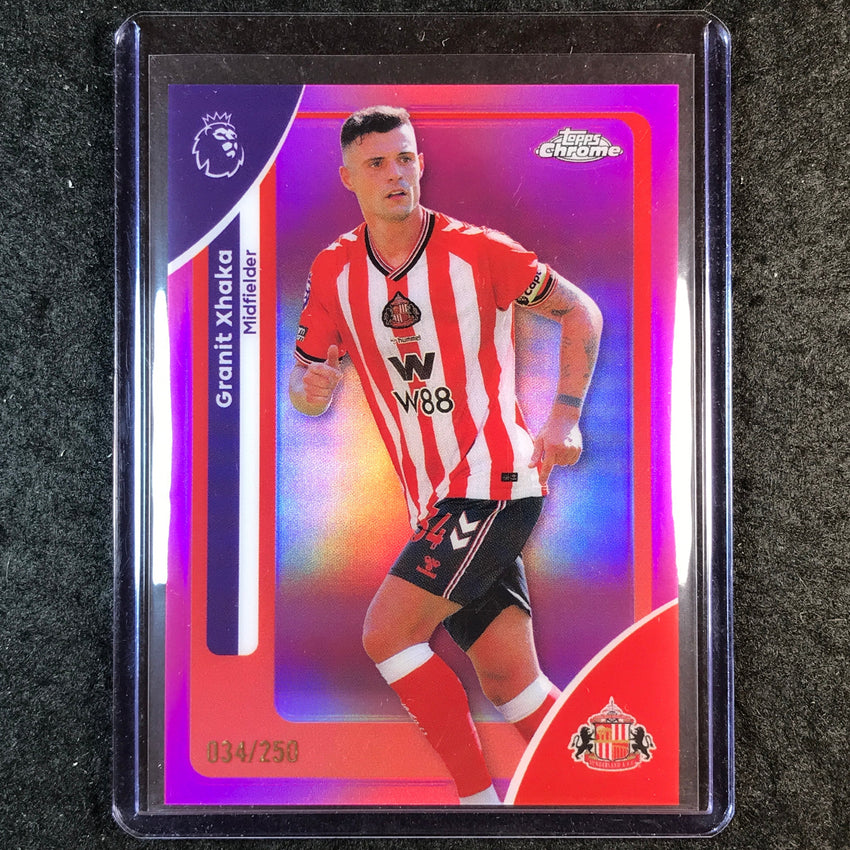 2026 Topps Chrome Premier League EPL GRANIT XHAKA Pink /250 #169