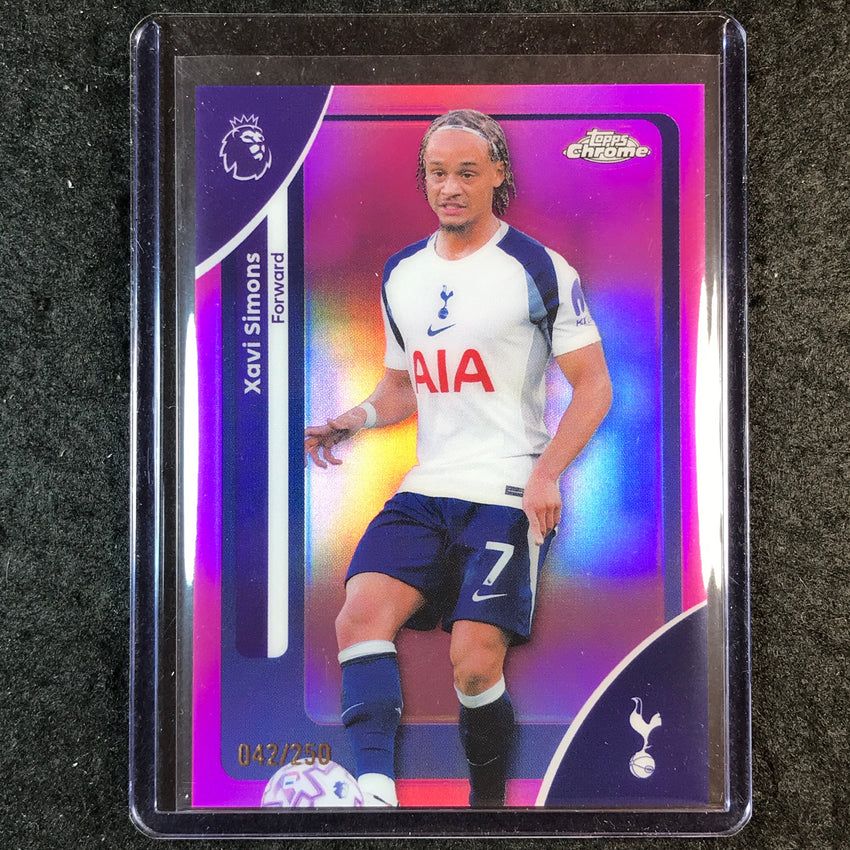 2026 Topps Chrome Premier League EPL XAVI SIMONS Pink /250 #175