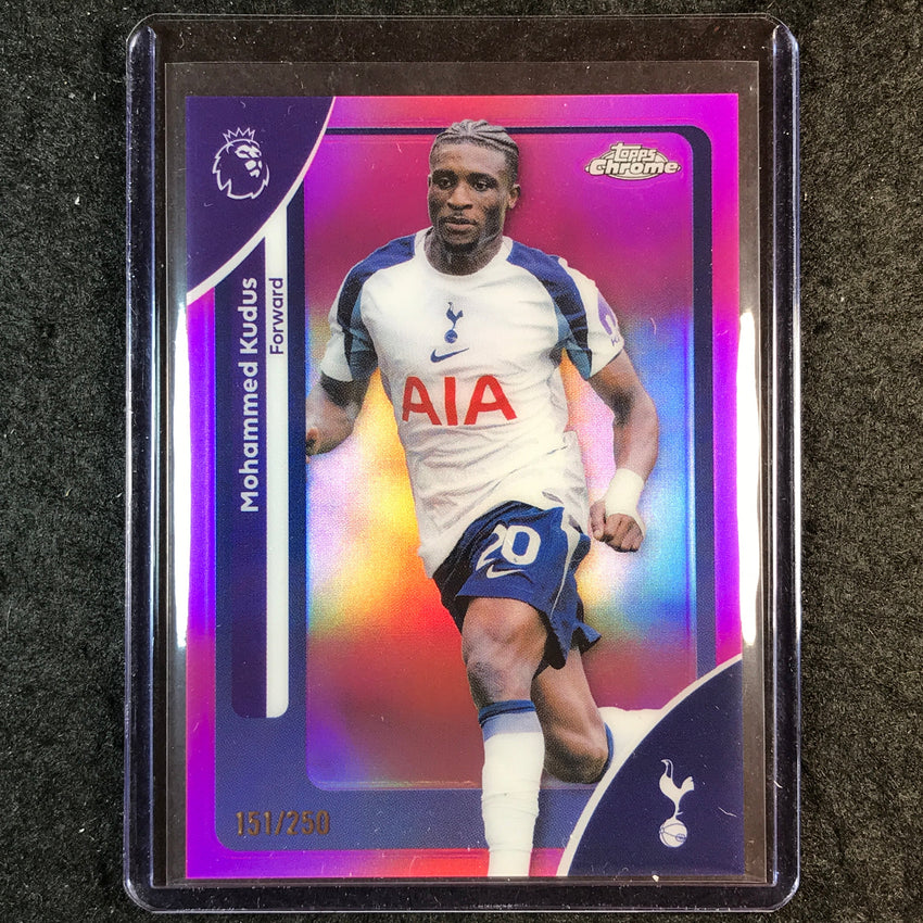 2026 Topps Chrome Premier League EPL MOHAMMED KUDUS Pink /250 #176