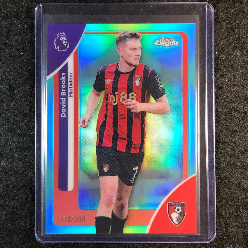 2026 Topps Chrome Premier League EPL DAVID BROOKS Aqua 148/199 #4