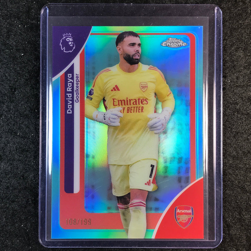 2026 Topps Chrome Premier League EPL DAVID RAYA Aqua 108/199 #17
