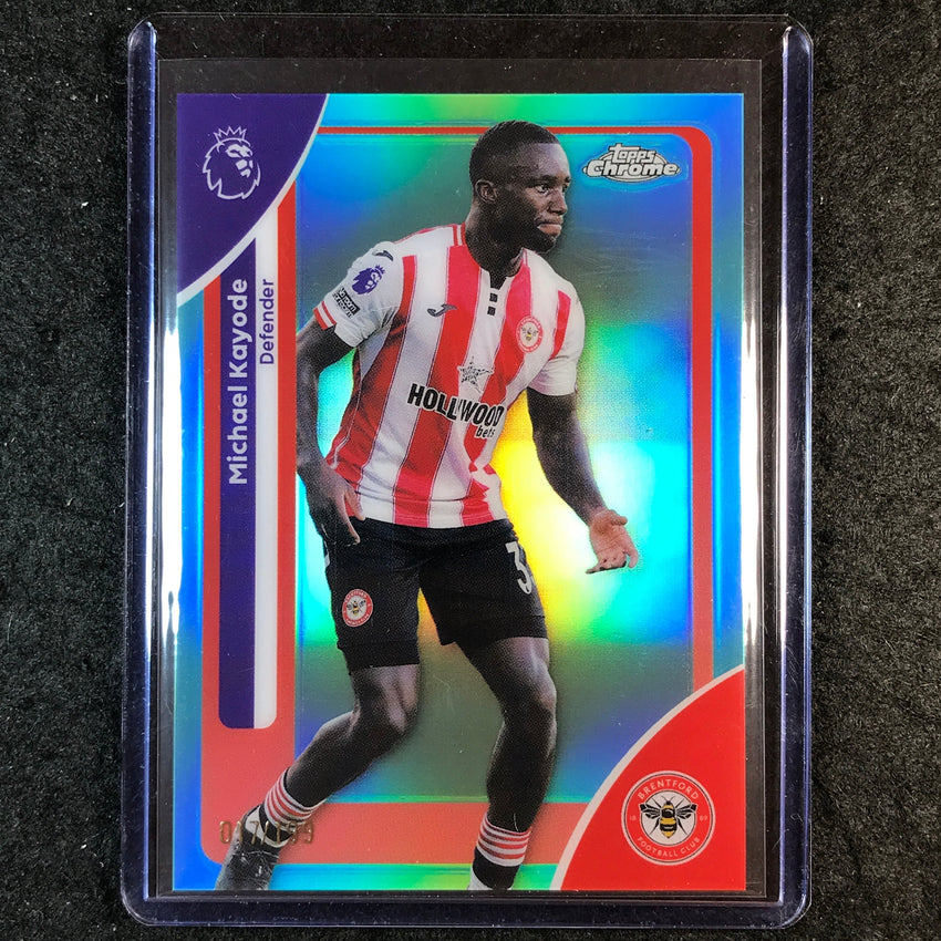 2026 Topps Chrome Premier League EPL MICHAEL KAYODE Aqua 17/199 #32