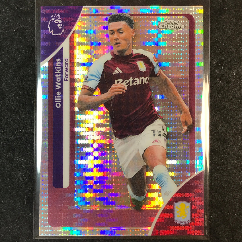 2026 Topps Chrome Premier League EPL OLLIE WATKINS Base Pulsar #23