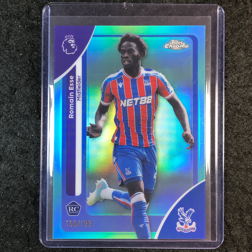 2026 Topps Chrome Premier League EPL ROMAIN ESSE Rookie Aqua 160/199 #72