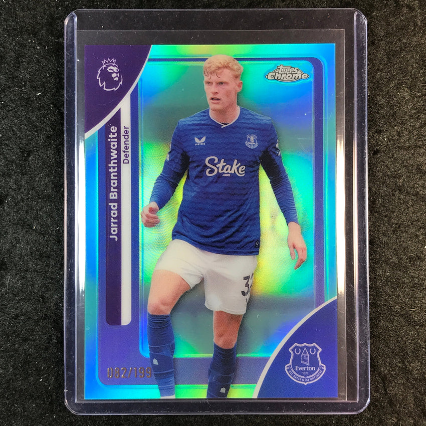 2026 Topps Chrome Premier League EPL JARRAD BRANTHWAITE Aqua 82/199 #85