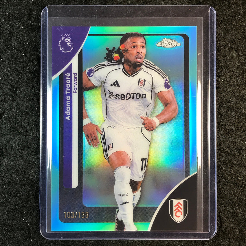 2026 Topps Chrome Premier League EPL ADAMA TRAORE Aqua 103/199 #96