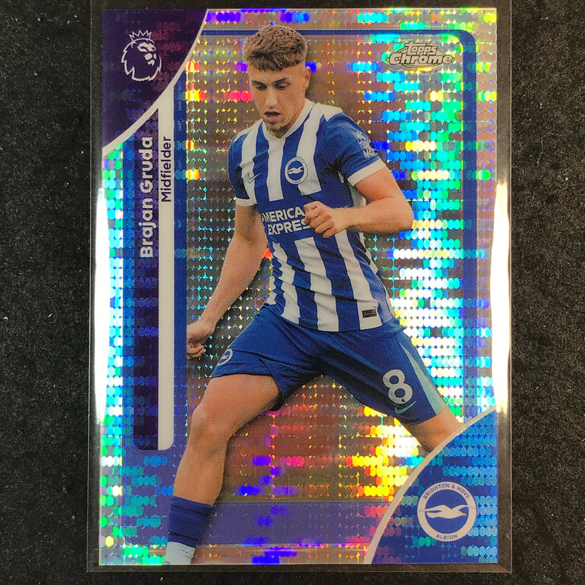 2026 Topps Chrome Premier League EPL BRAJAN GRUDA Base Pulsar #41