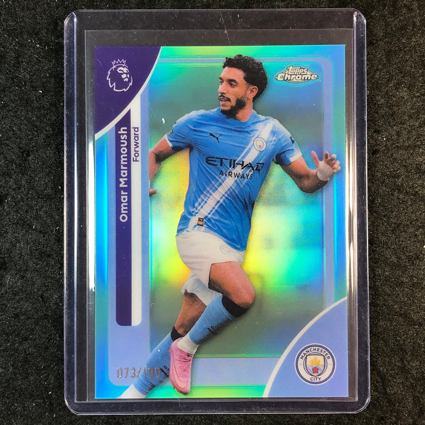2026 Topps Chrome Premier League EPL OMAR MARMOUSH Aqua 73/199 #121