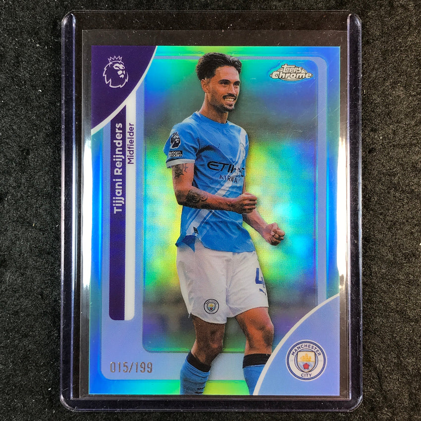2026 Topps Chrome Premier League EPL TIJJANI REIJNDERS Aqua 15/199 #122