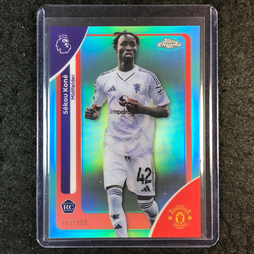 2026 Topps Chrome Premier League EPL SEKOU KONE Rookie Aqua 114/199 #133