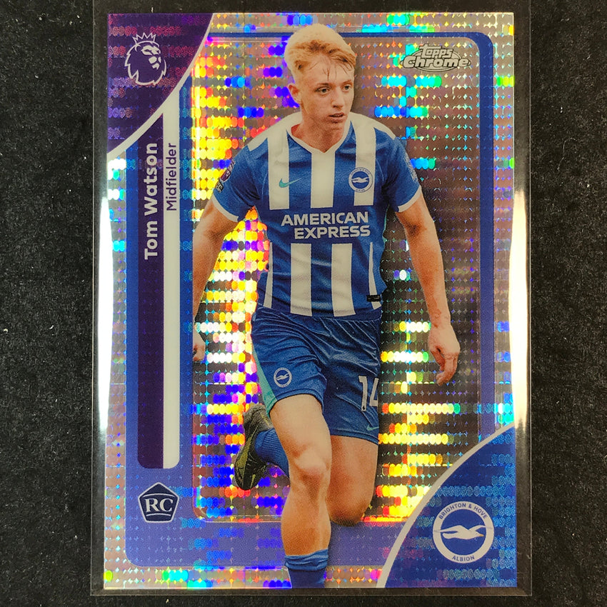 2026 Topps Chrome Premier League EPL TOM WATSON Rookie Base Pulsar #44