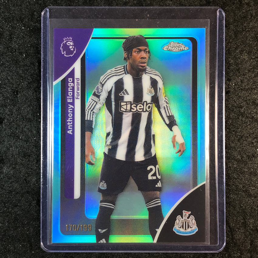 2026 Topps Chrome Premier League EPL ANTHONY ELANGA Aqua 170/199 #149