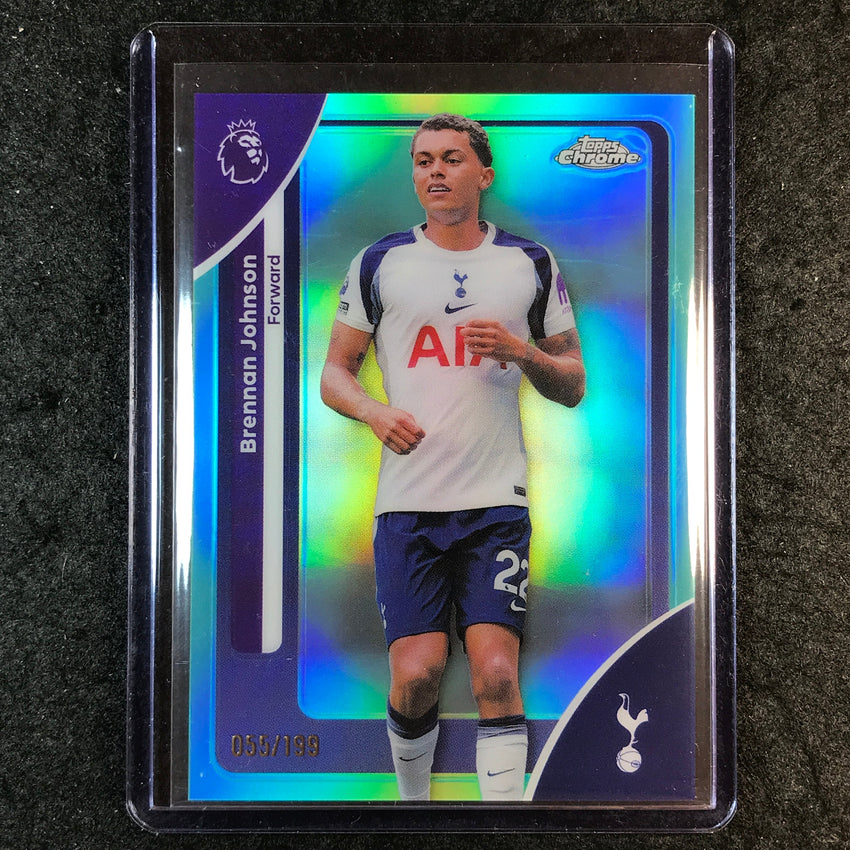 2026 Topps Chrome Premier League EPL BRENNAN JOHNSON Aqua 55/199 #178